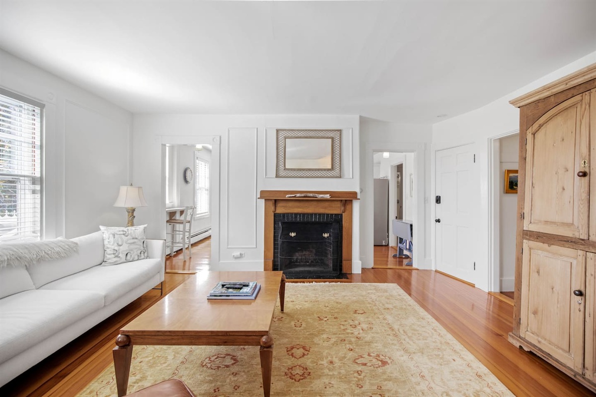 Have a nice fire...or open the cupoboard to watch a movie on the tv:)