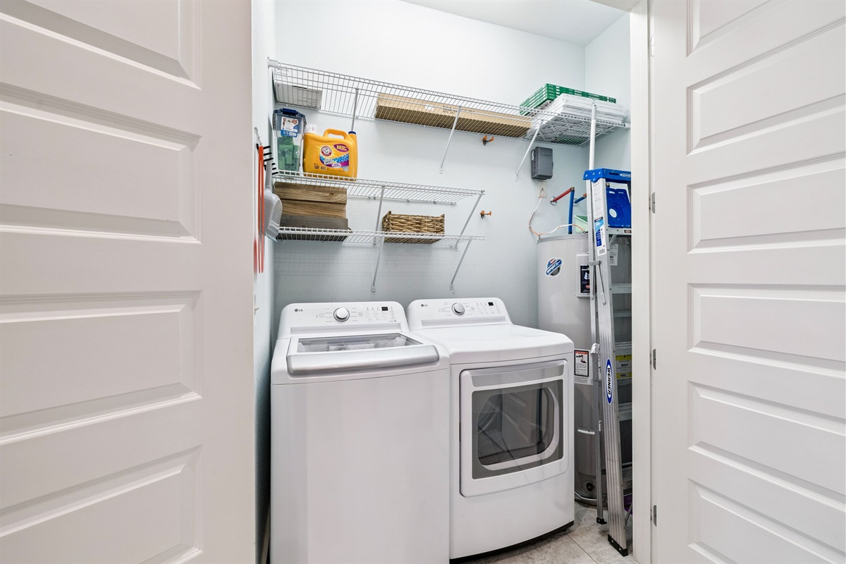 In house washer and dryer set.