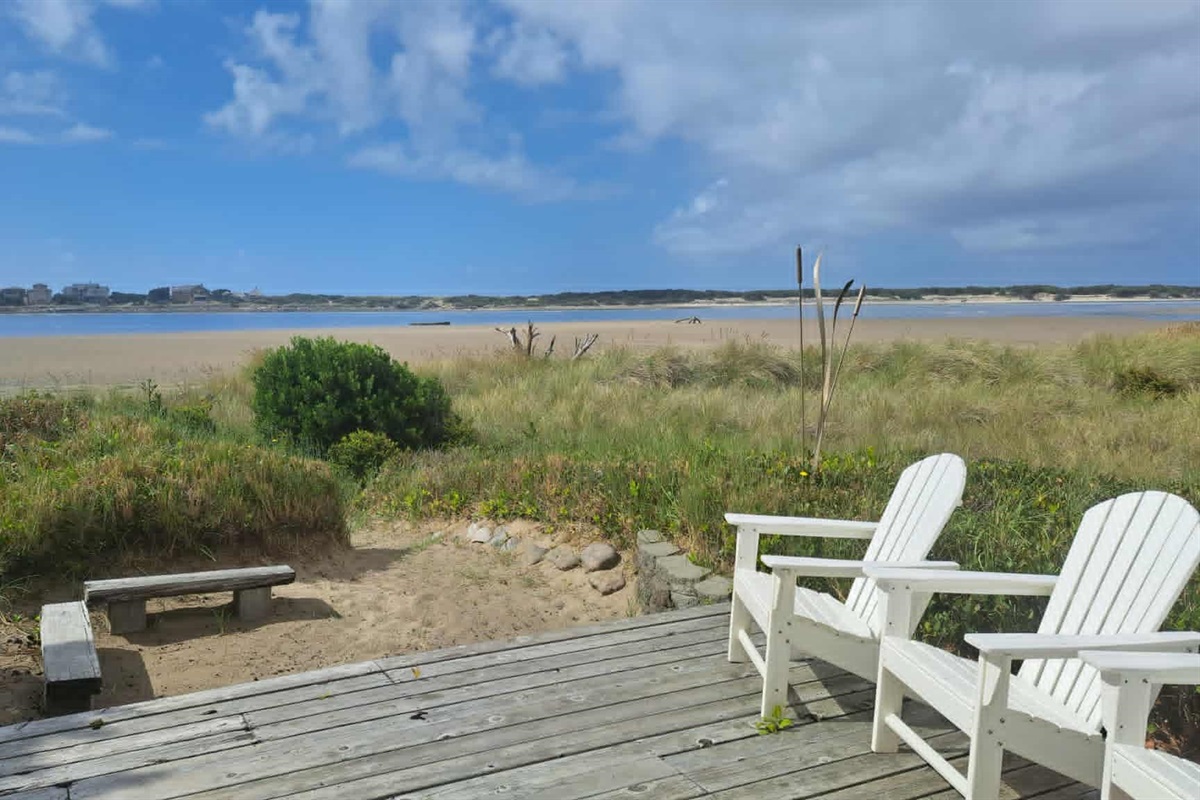 Enjoy your own private sandy path leading directly to the shore.