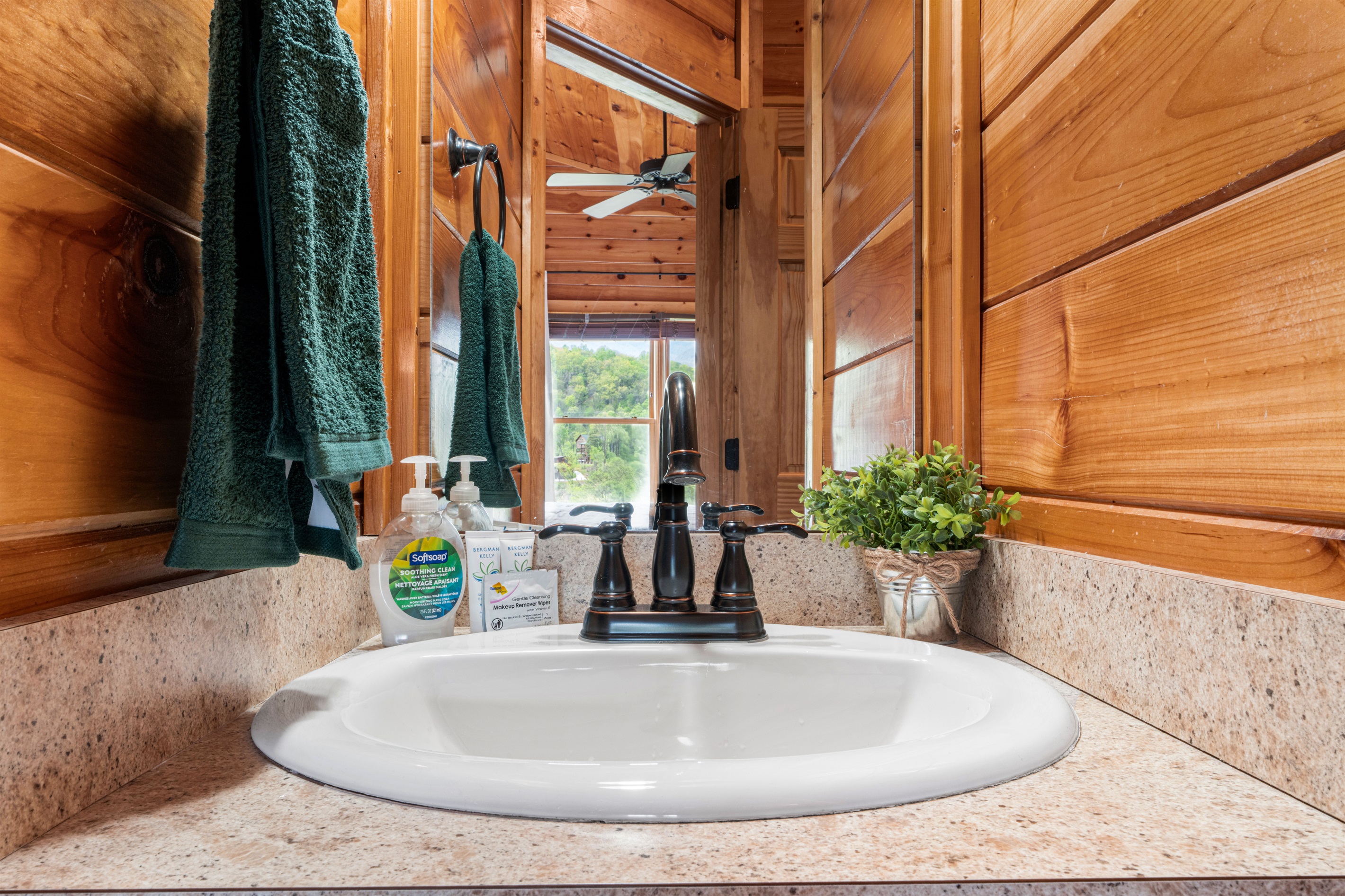 Each bedroom has its own private bathroom.