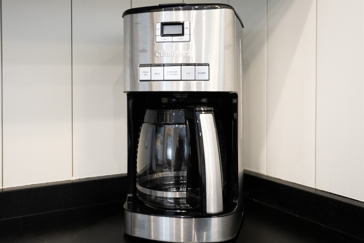 Start your day with ease using the drip coffee maker.