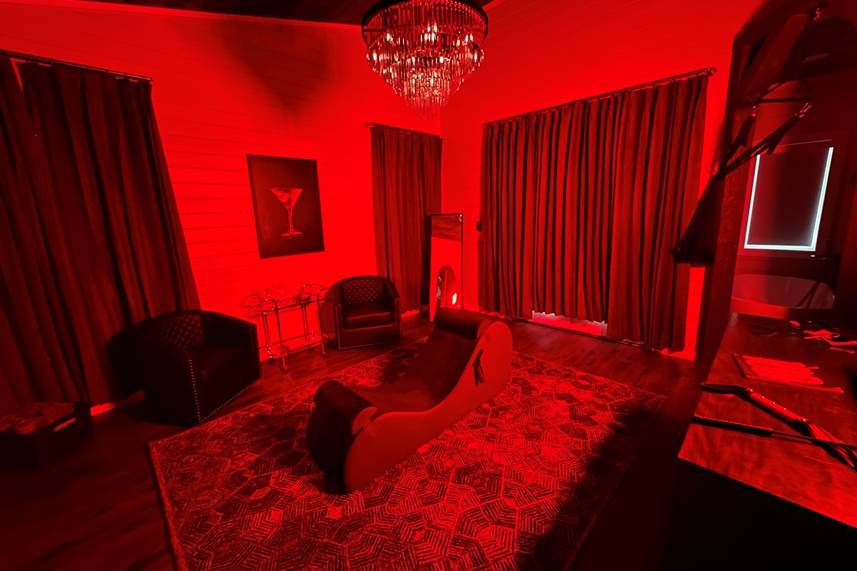 Behind the doors of the Spice Room, you will find an inviting space to relax and enjoy time with your favorite person. Think erotic and playful.