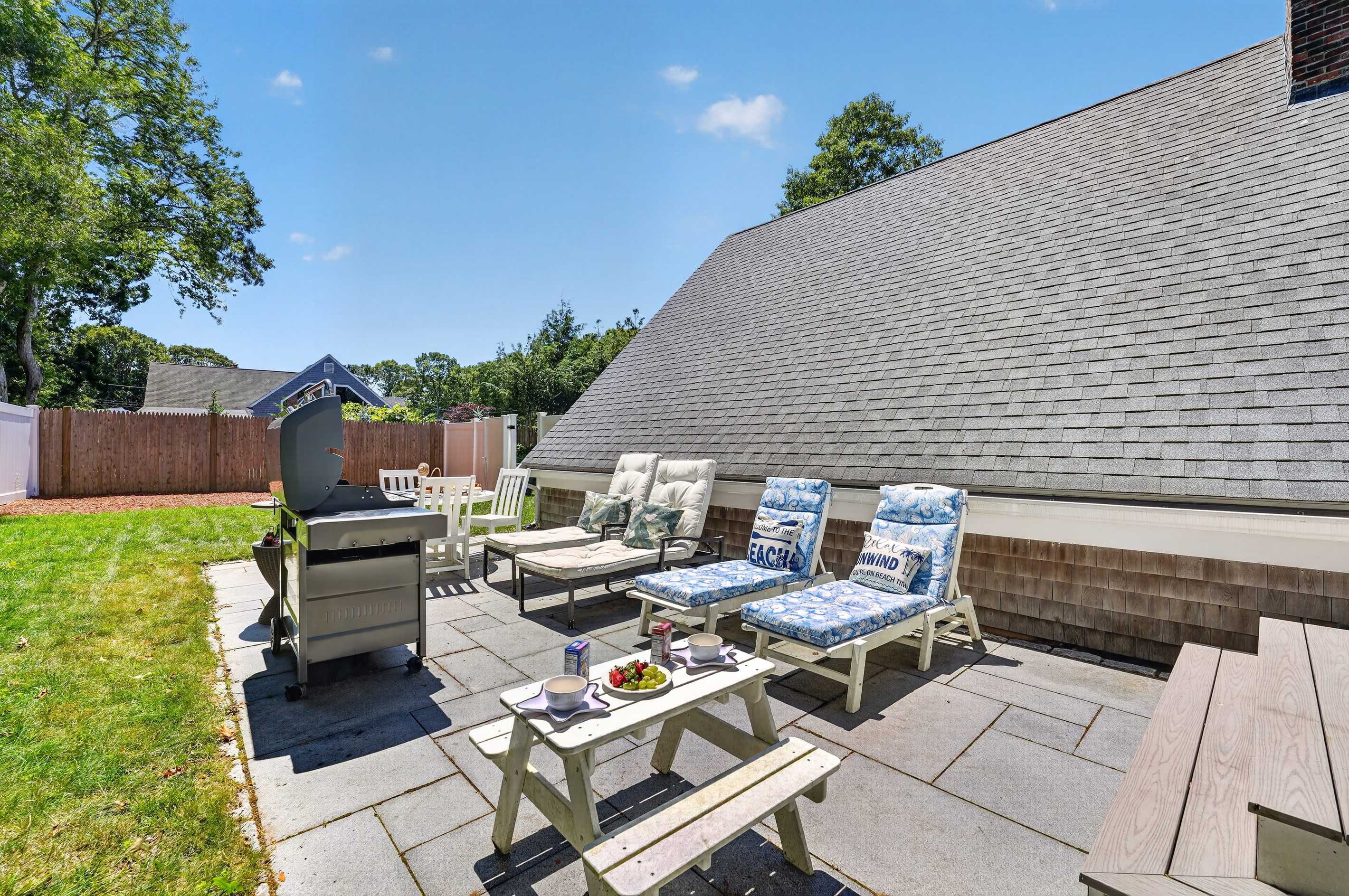 Fire up the grill and enjoy outdoor dining in the spacious backyard.