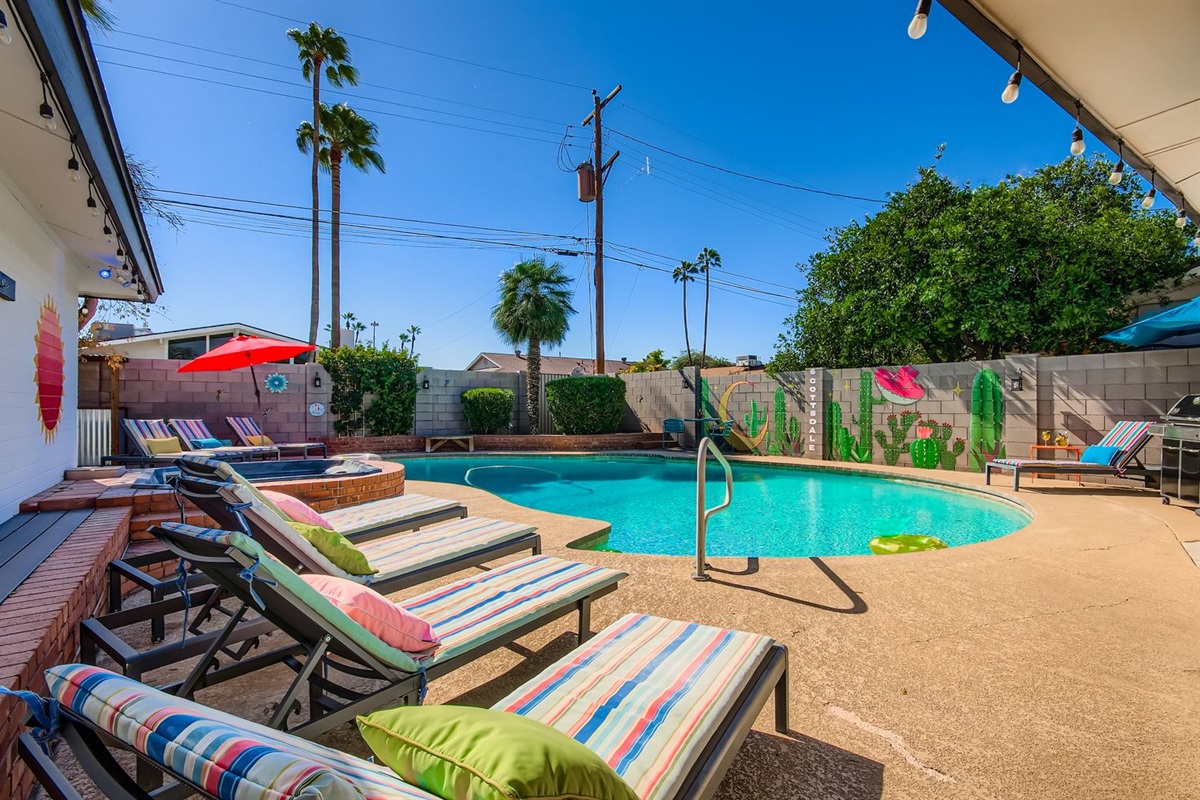 Enjoy Heated Pool & Lounge Area