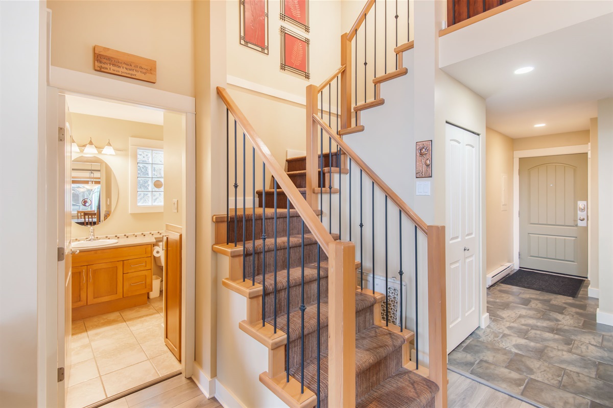 Steps to semi-private loft with ensuite