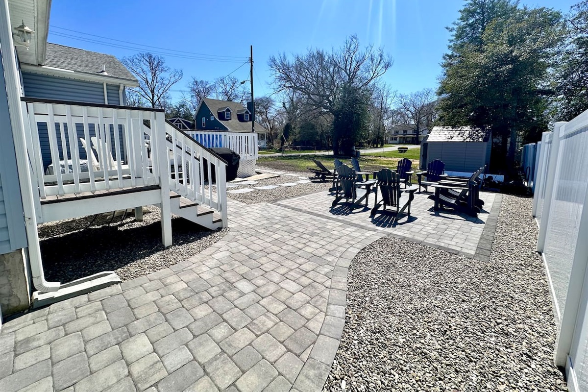 Backyard patio