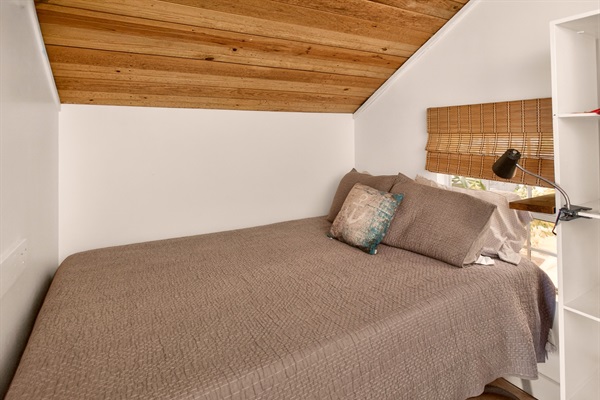 Master suite walled queen bed sleeping area