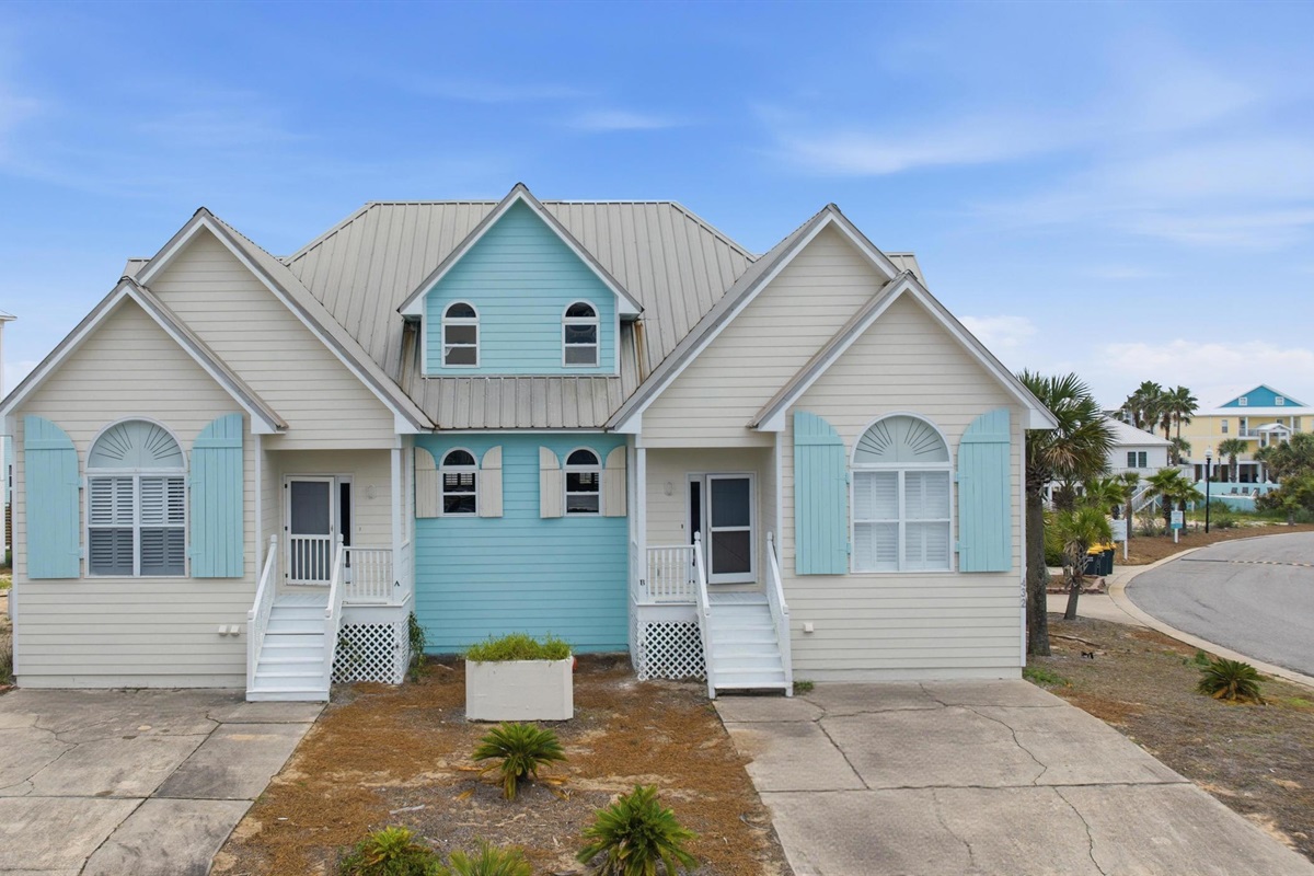 The front of the duplex. This listing is for one side. Both sides are available