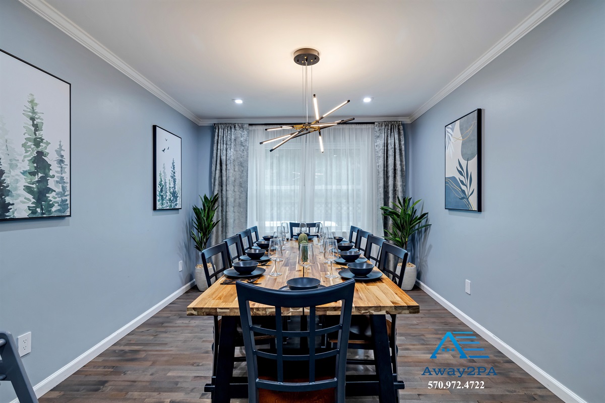"Elegant dining room”