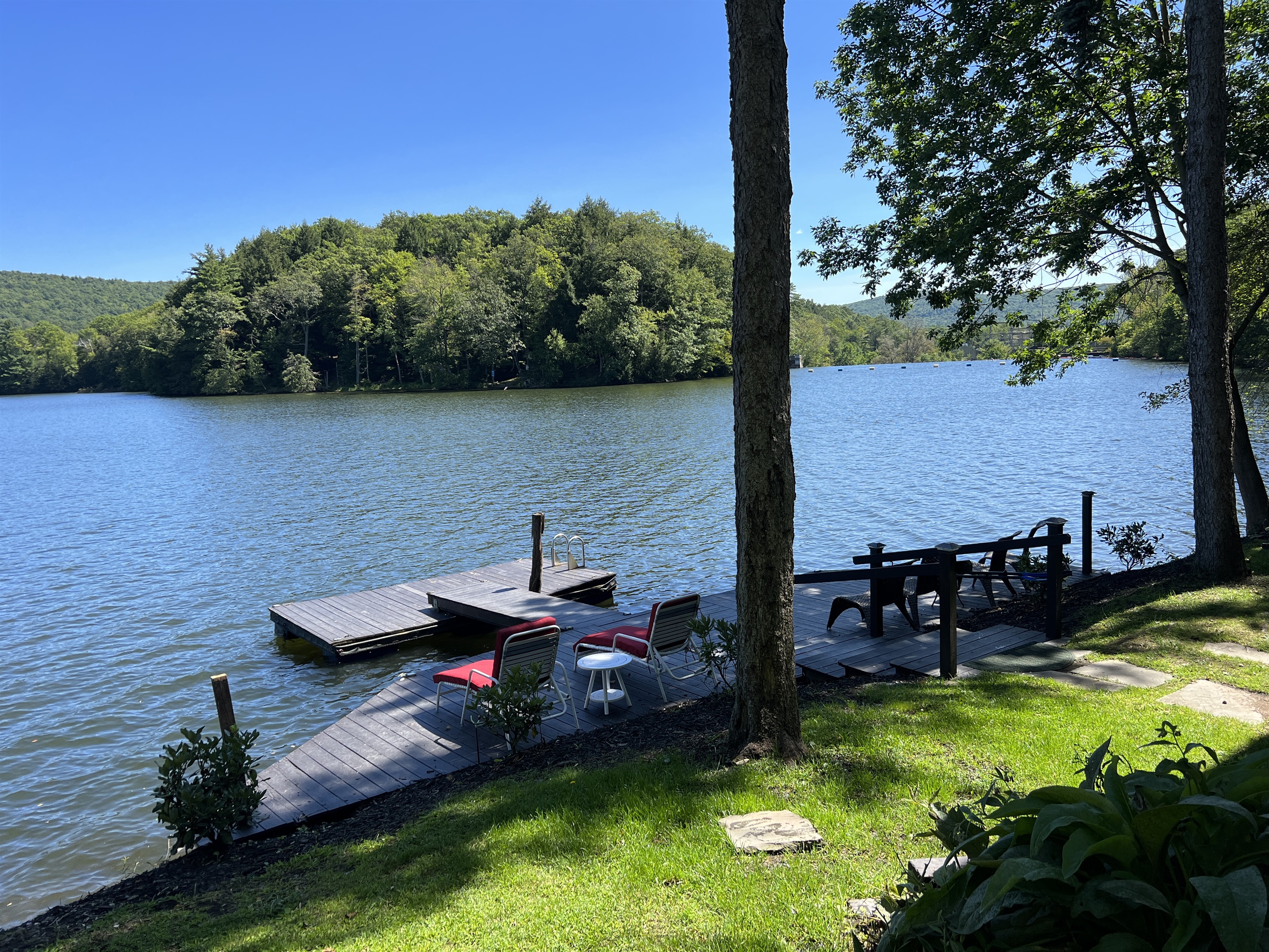 The main dock/waterfront area to launch kayak or catch a fish!