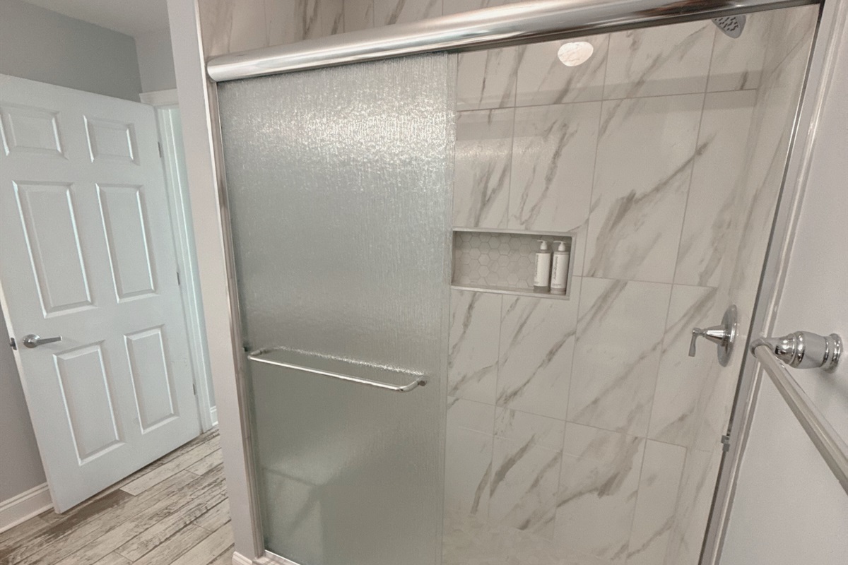 Primary bathroom shower
