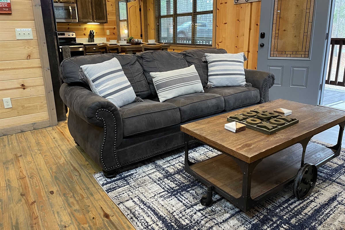 Comfortable seating for all guests in the living and great room area.