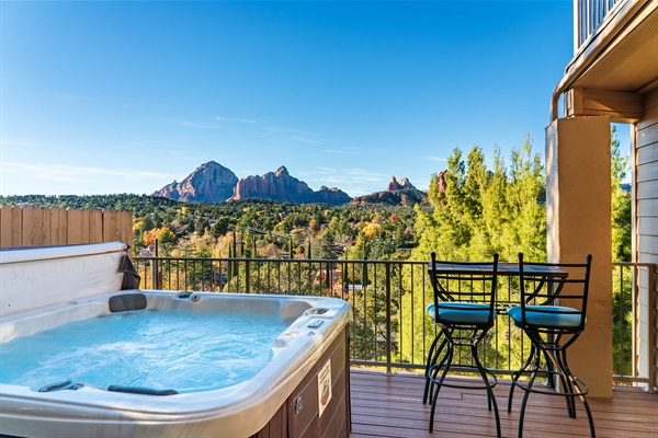 Hot tub with views!