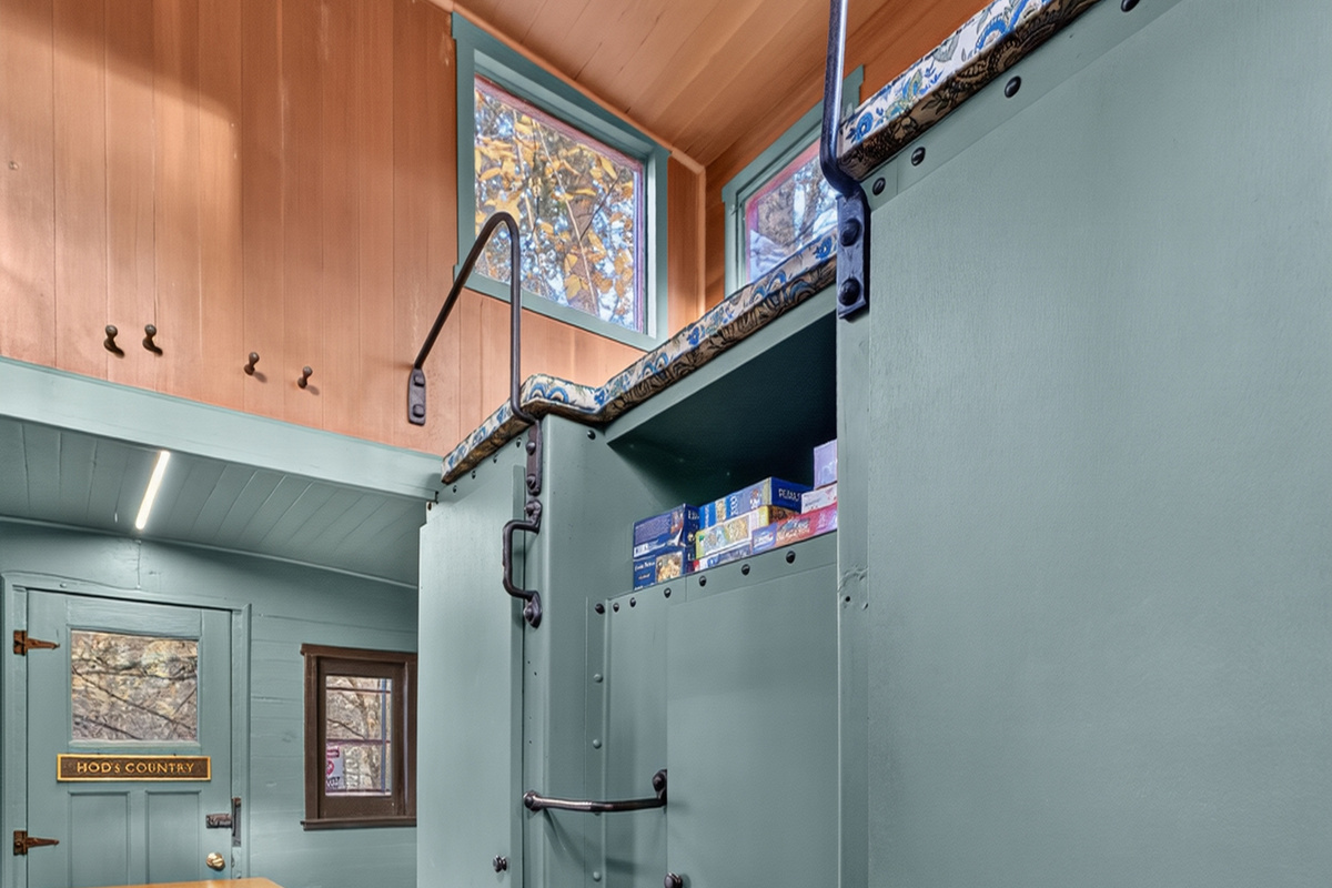 Train converted into home-reading nook 
