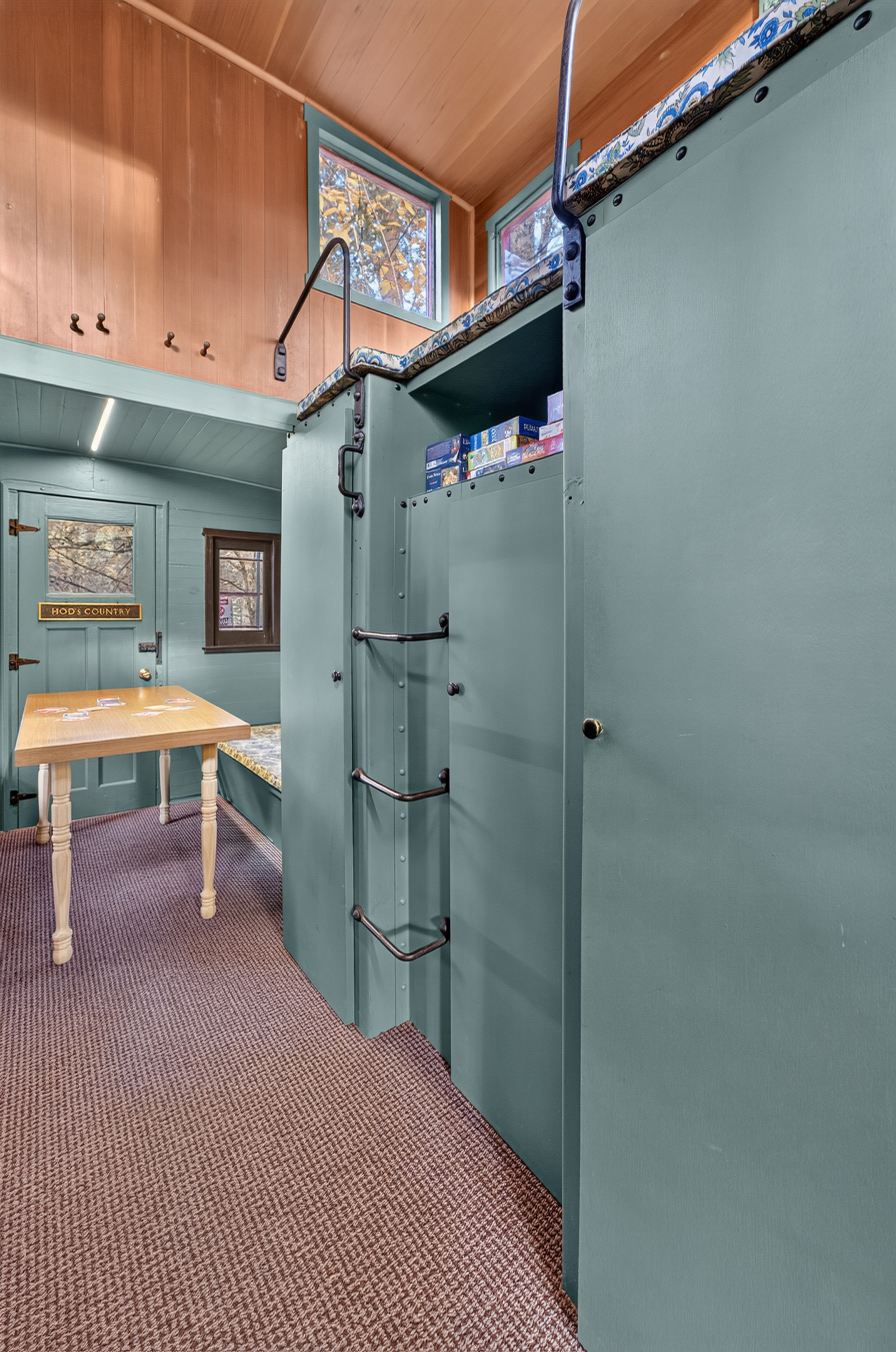 Train converted into home-reading nook 
