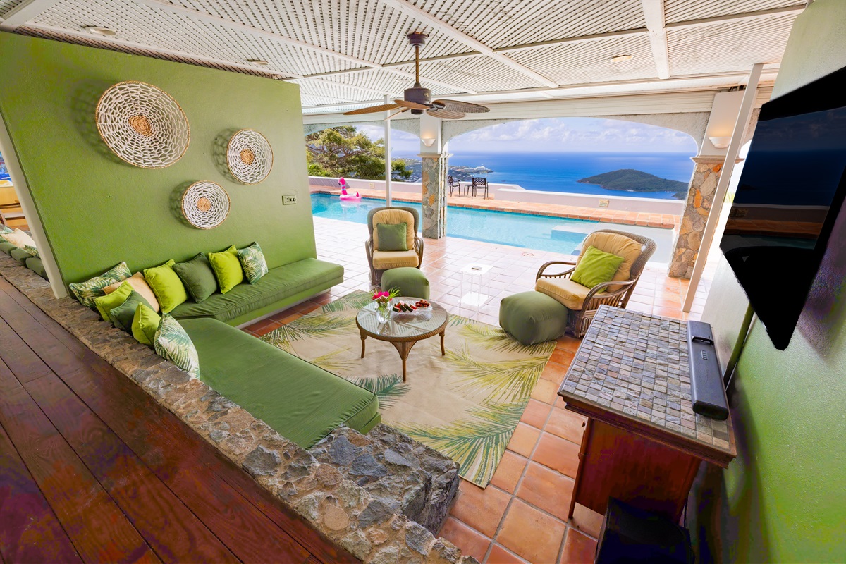 Everyone is connected here - the open great room leads right to the patios