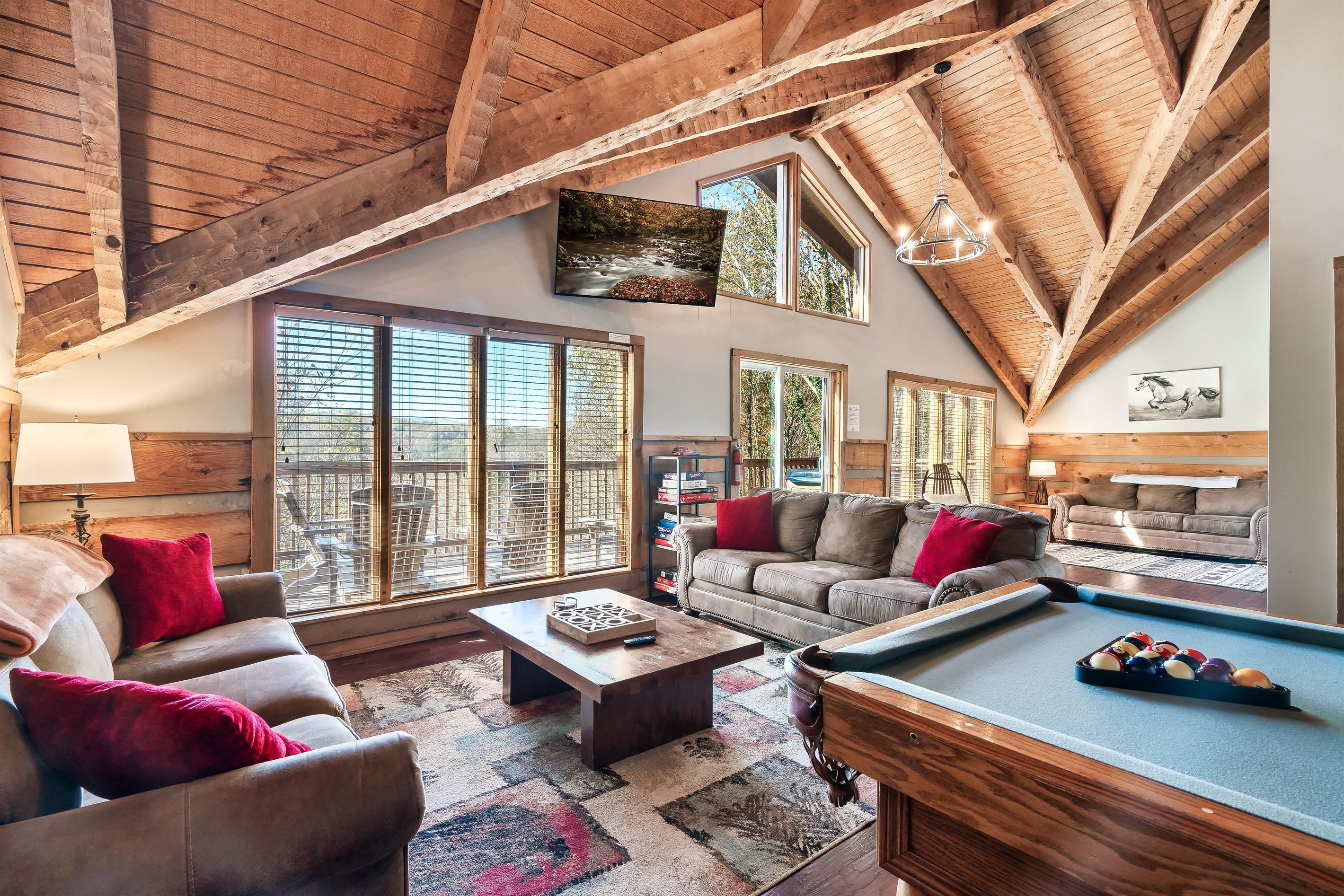 Spacious Game Room/Living Room
