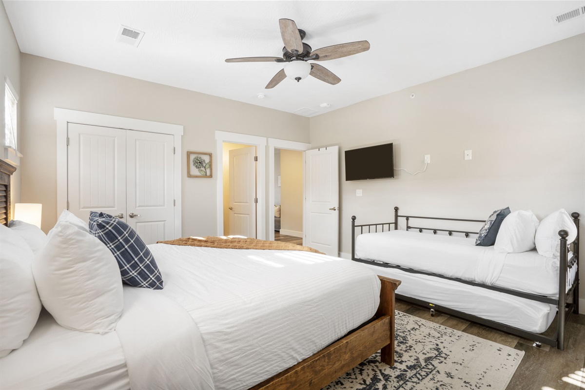 Upper level King bedroom #1 w/ ensuite bath