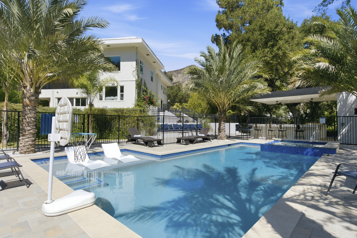 Enjoy refreshing swims and relaxing moments in this inviting outdoor retreat.