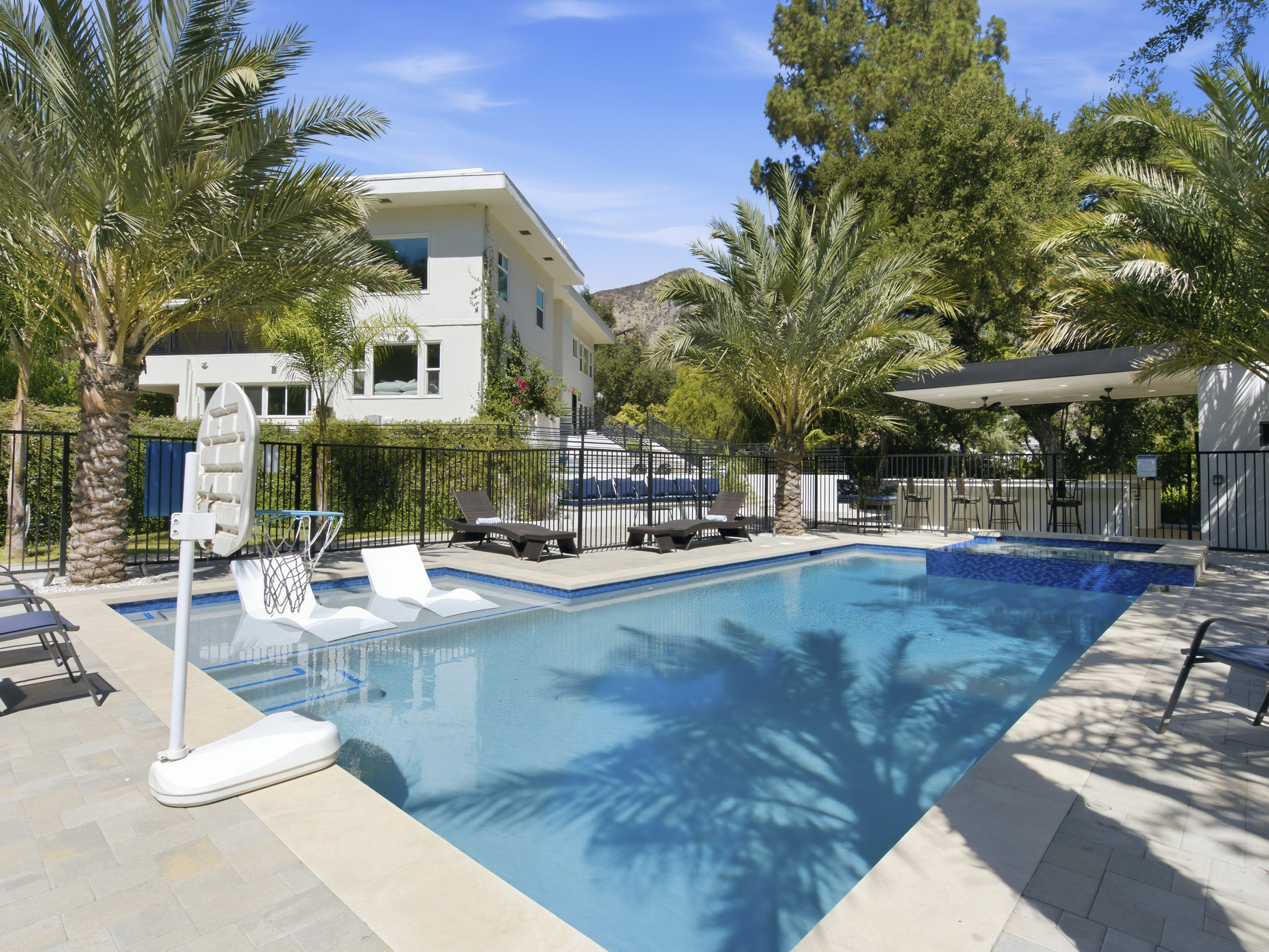 Enjoy refreshing swims and relaxing moments in this inviting outdoor retreat.