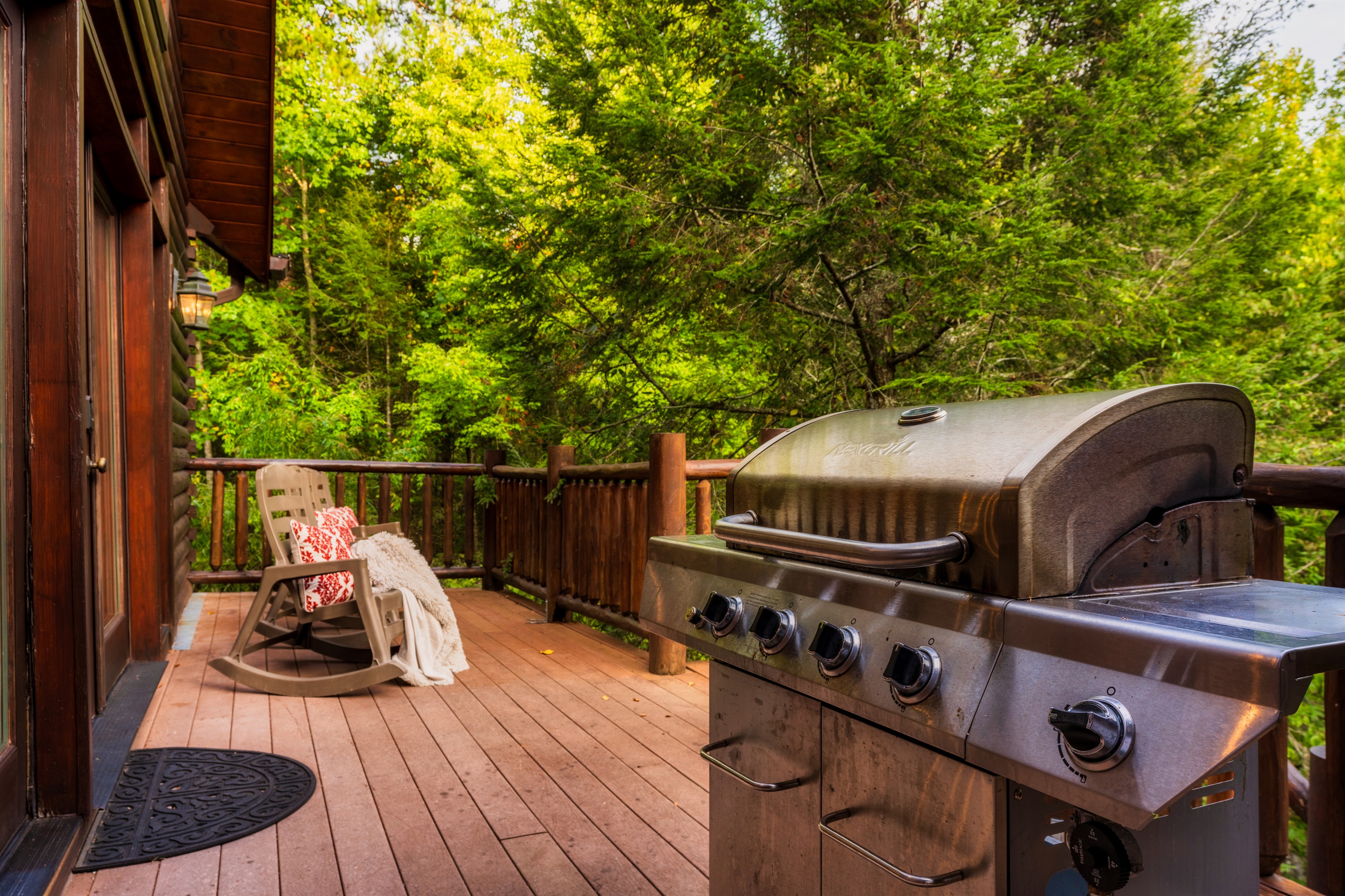 Propane Grill - attached to gas line