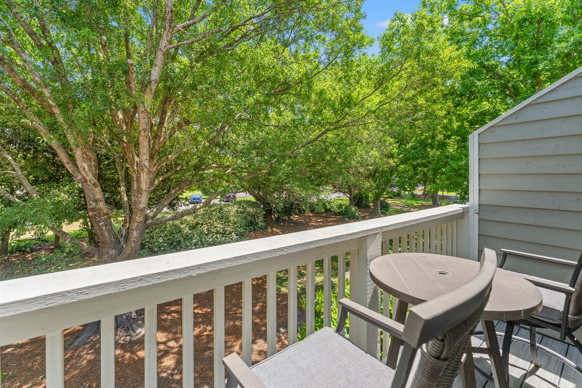 Grab a coffee and relax on the balcony