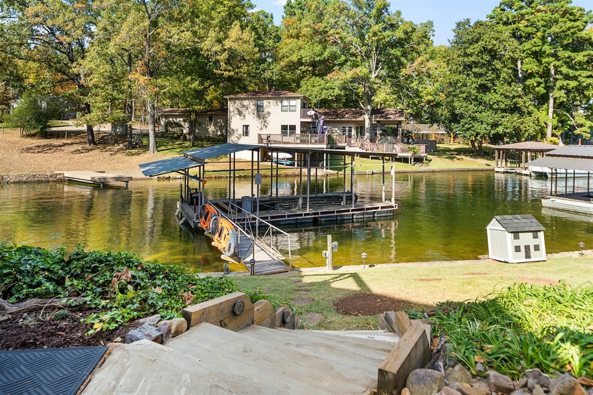 This is a Great Cove for Swimming & Kayaking, and it Opens to the Main Channel within 200 feet.