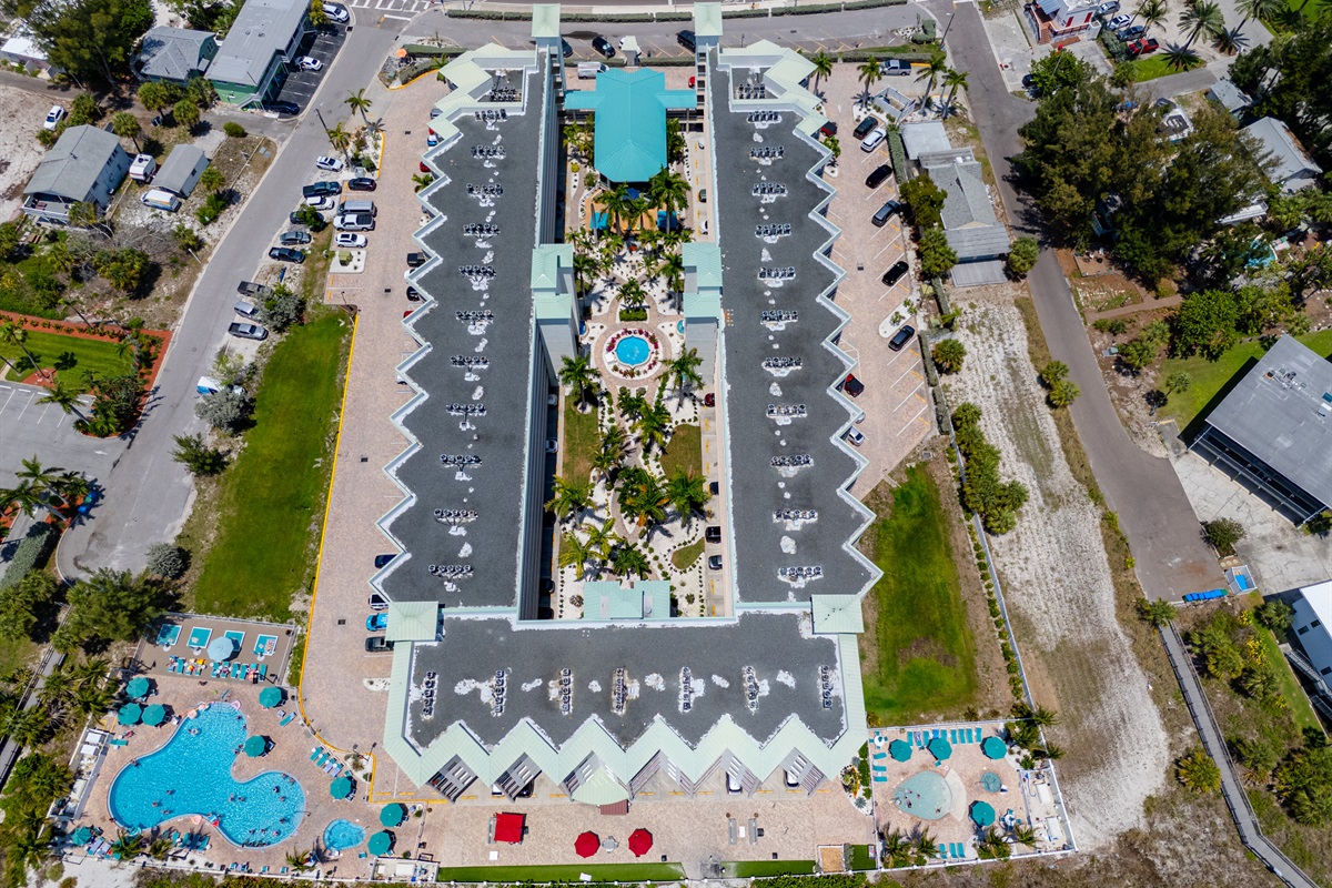 Both pools are just steps from the beach