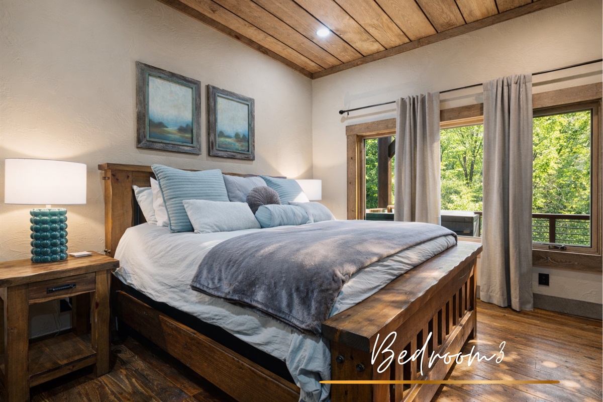 Bedroom 3: Another beautifully appointed king bedroom, perfect for recharging after a day of adventure.