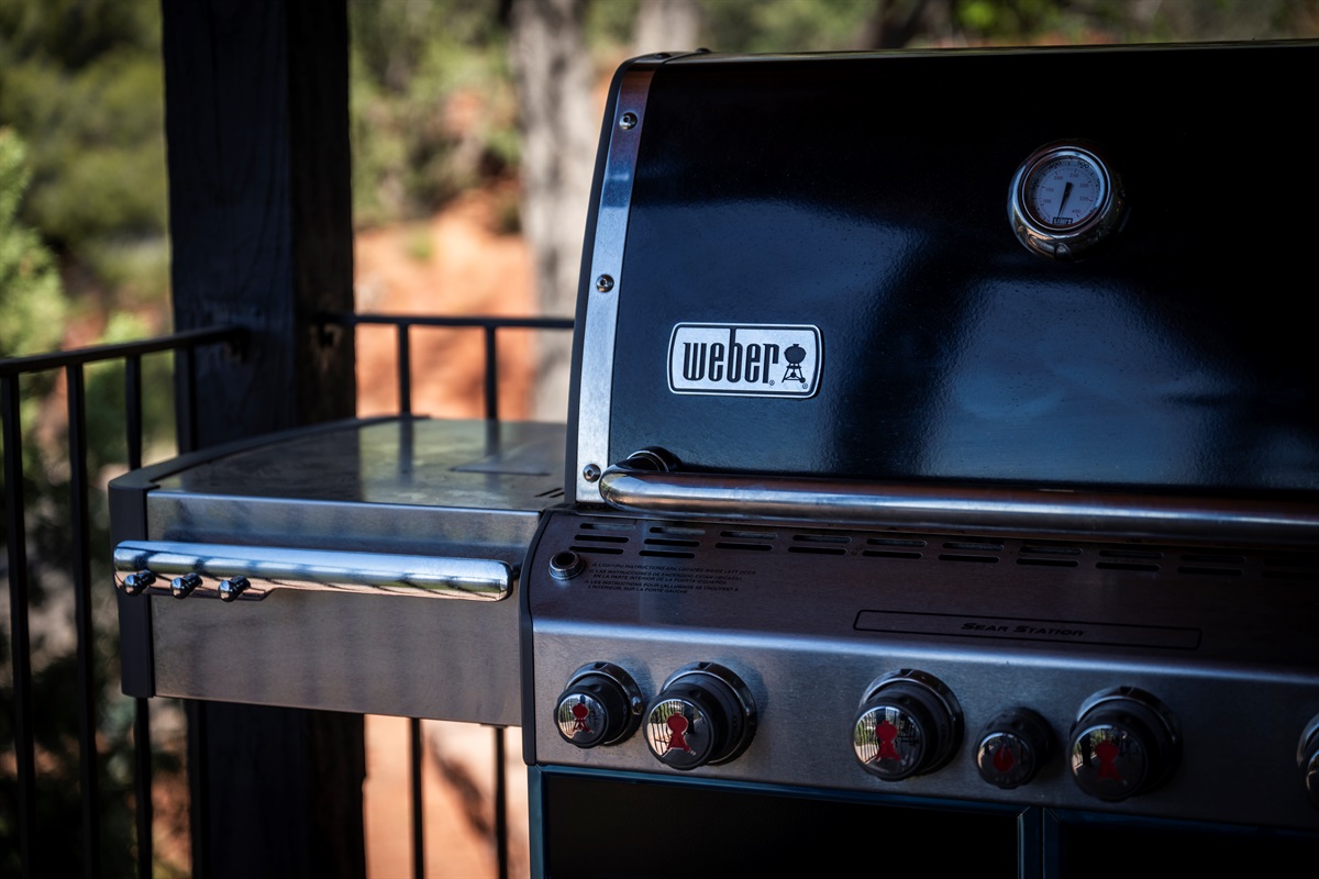 Perfect setup for BBQs and evening meals.