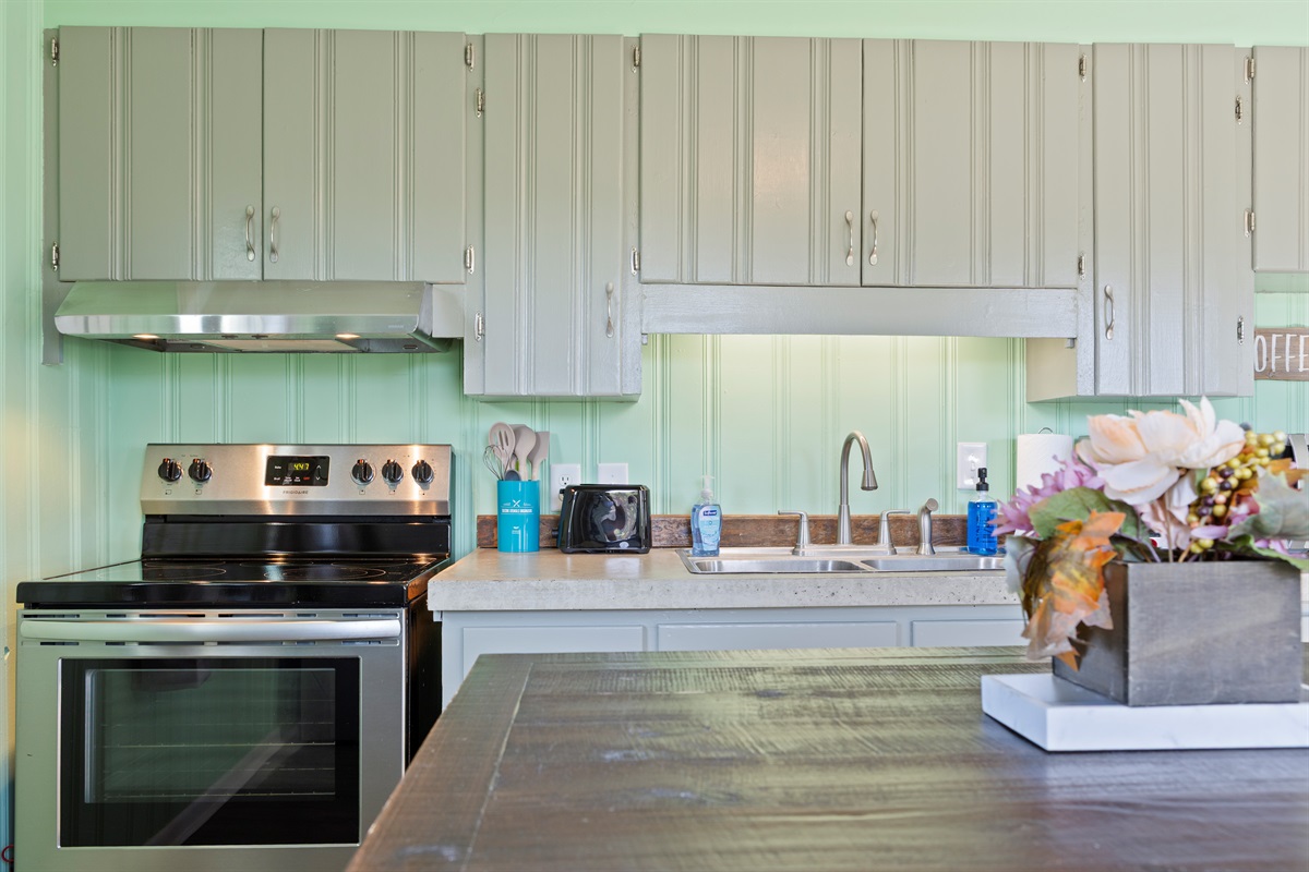 Well-stocked kitchen