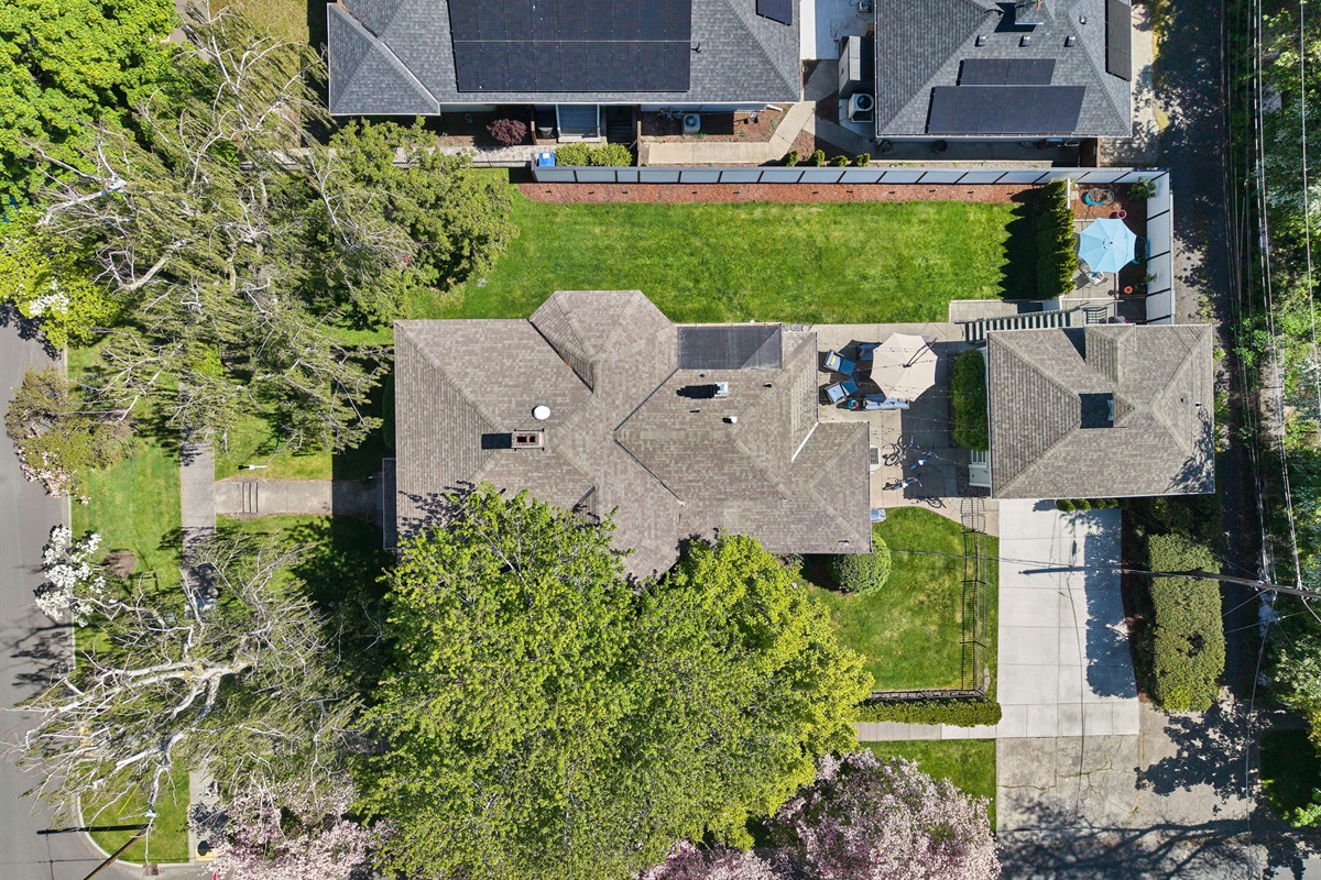 Ariel view of the property