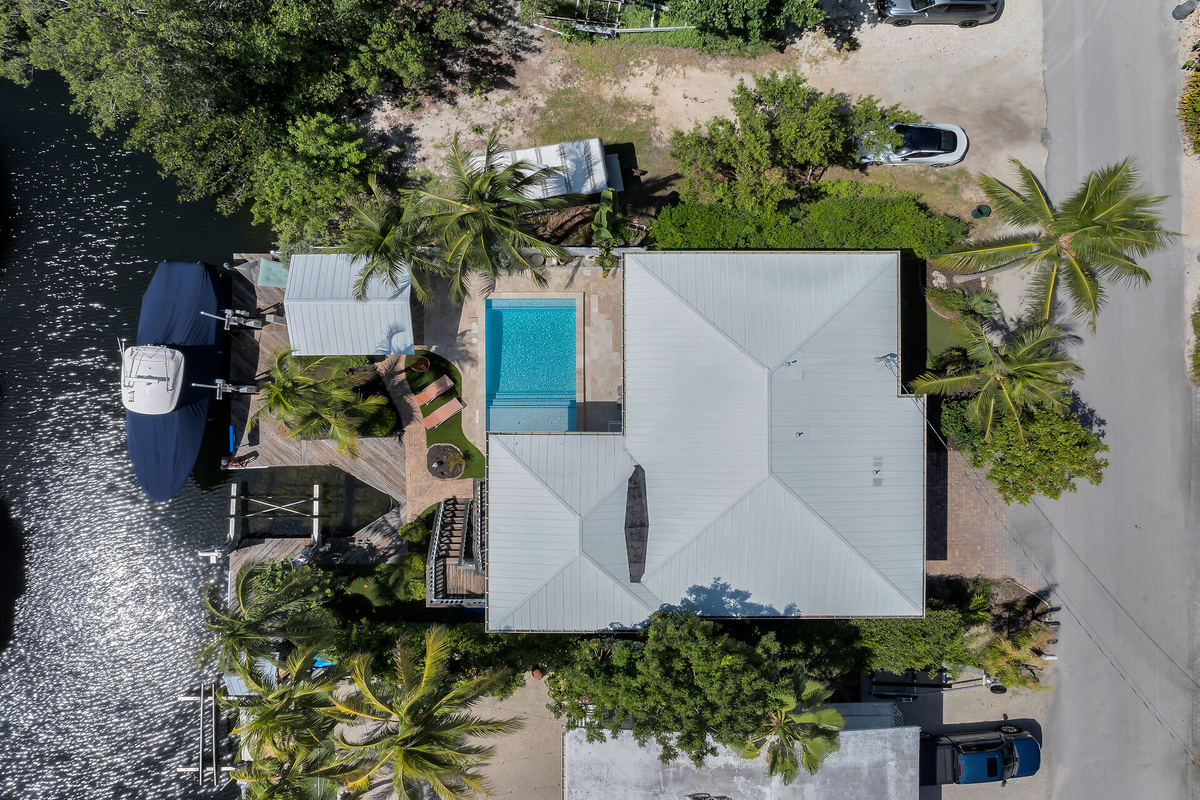 Birds-eye view of the home