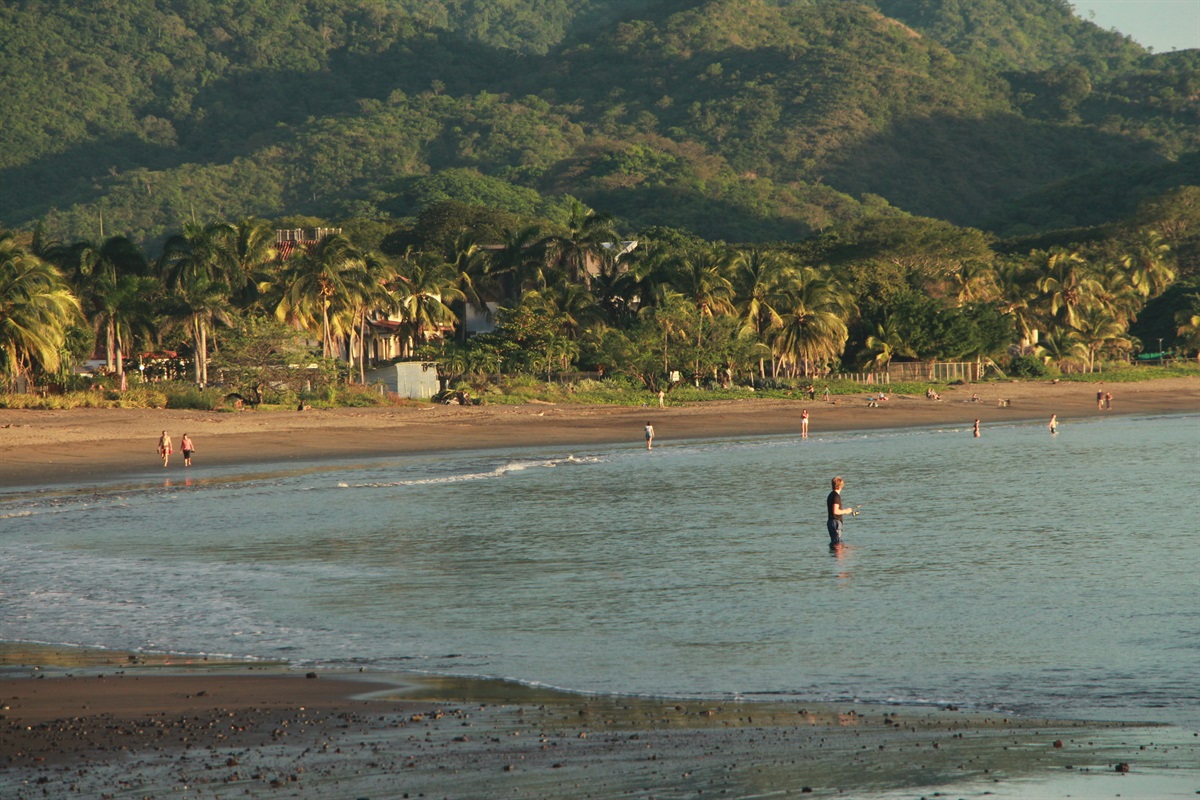 Catch the fishermen down at Playa Penca as the sun begins to set