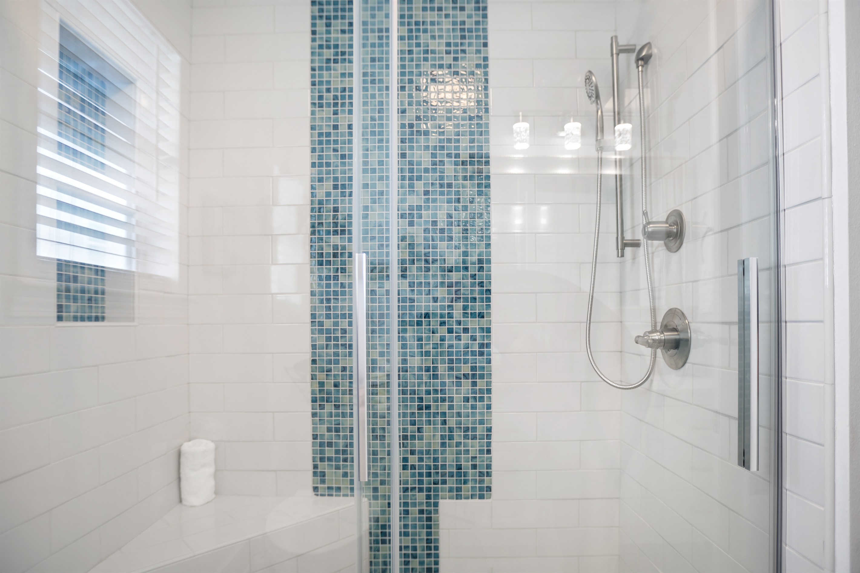 New walk in custom shower