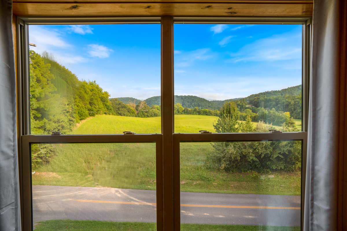 View from the upstairs king bedroom