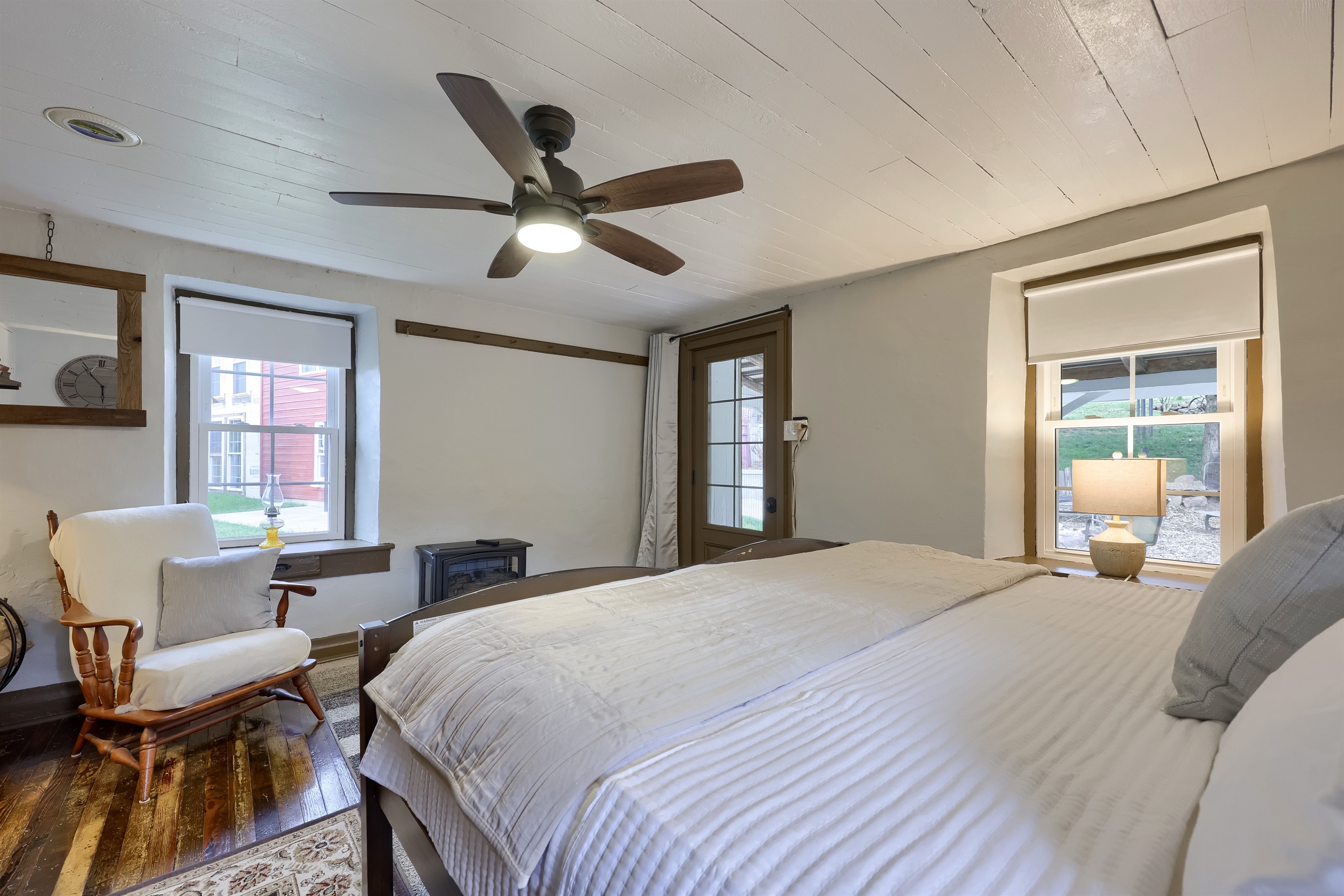 Heated and cooled for your comfort along with a cozy vibe.