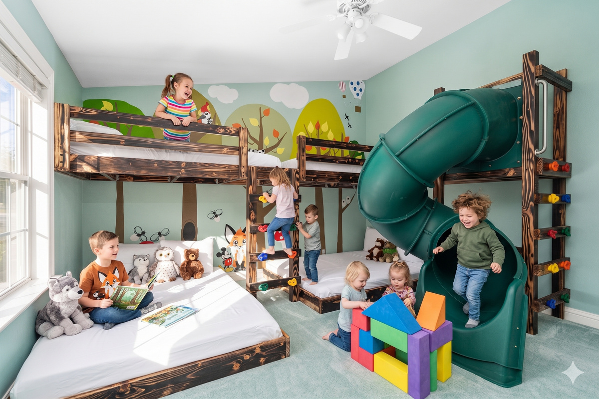 Warning: The kids might never want to leave the room! 🤩 Welcome to the ultimate family-friendly getaway.