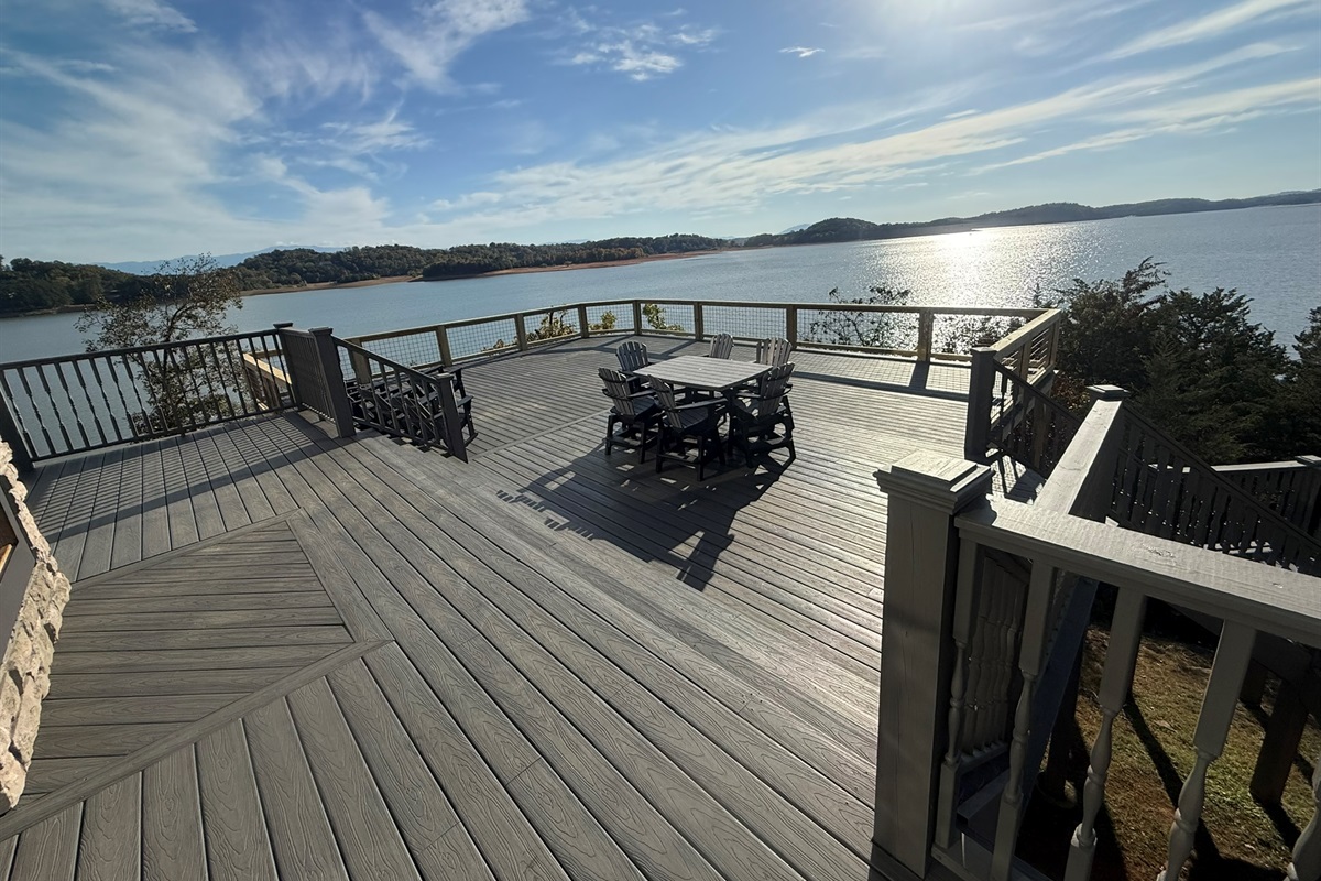 New Large Deck just completed on 10 10 2025. Added 1K square feet to the previous deck.