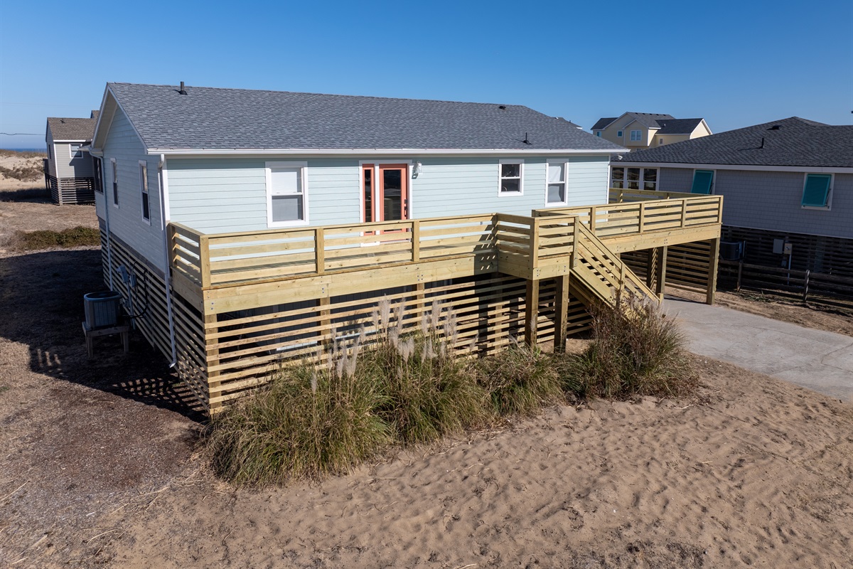 Soak up the sun from the new deck, no matter the time of day!