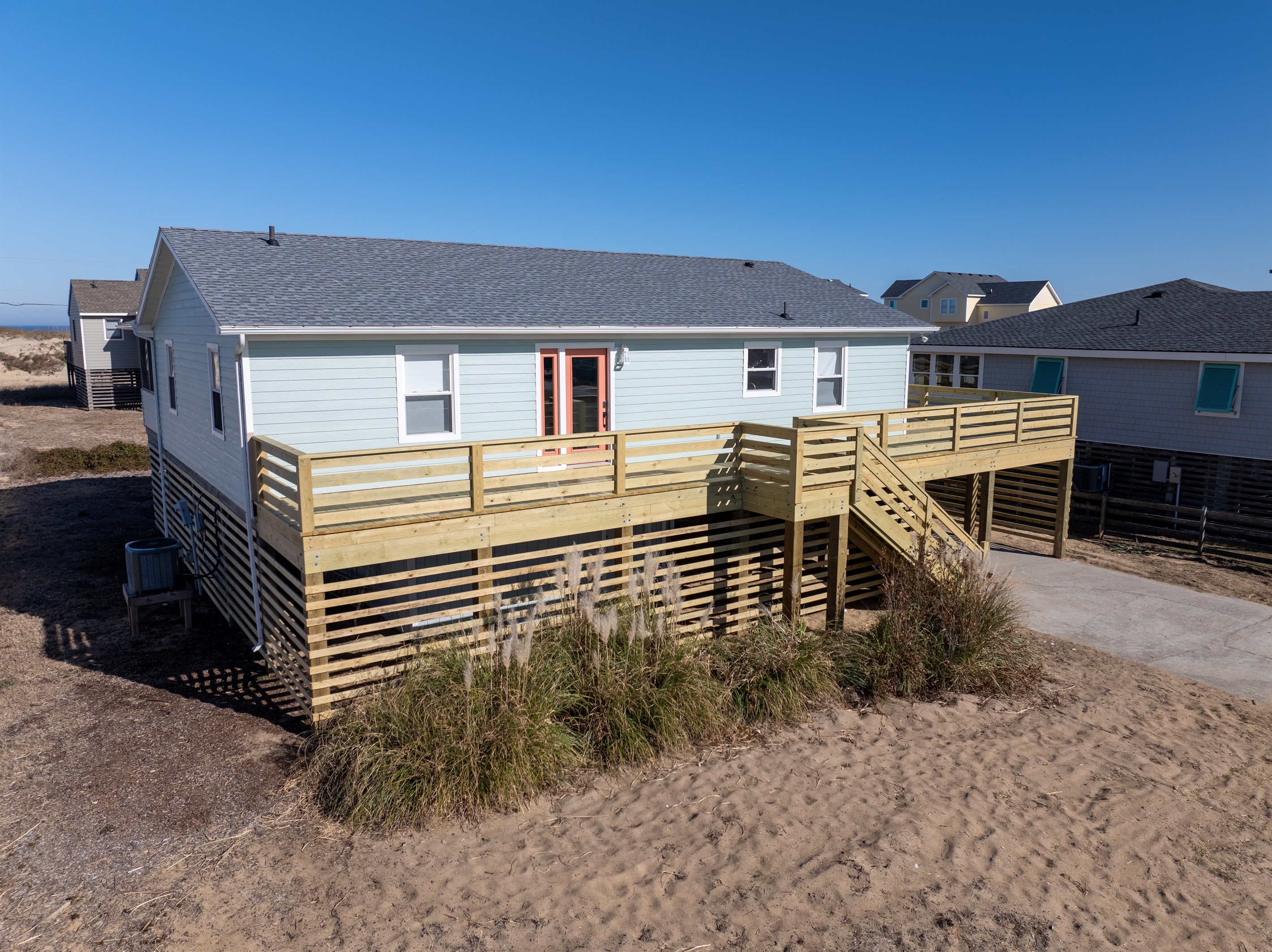 Soak up the sun from the new deck, no matter the time of day!