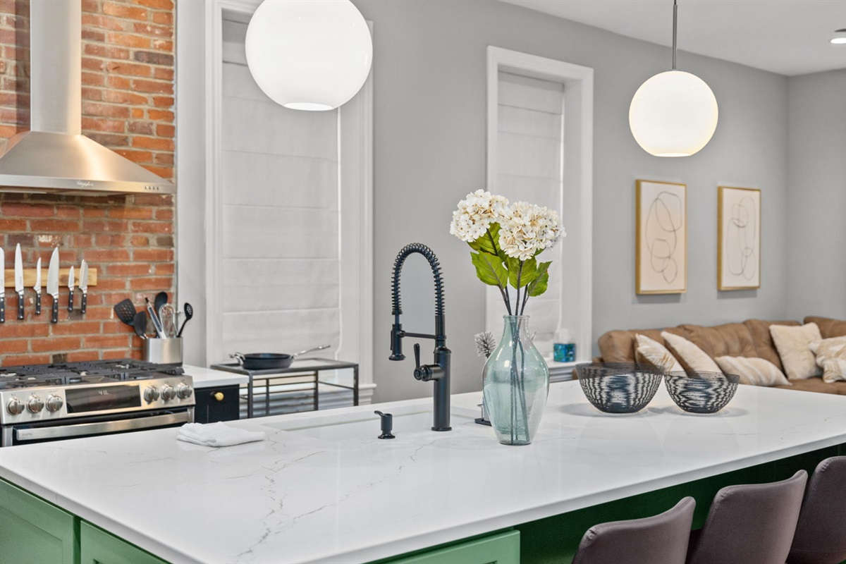 This luxuriously renovated home is a great place to escape, connect with others, or for entertaining.  You choose!