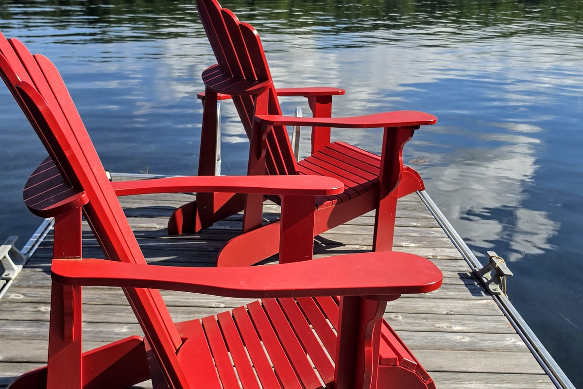 Relax on the dock in the morning sun