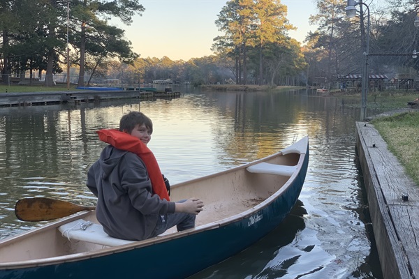 A quiet evening canoe trip!