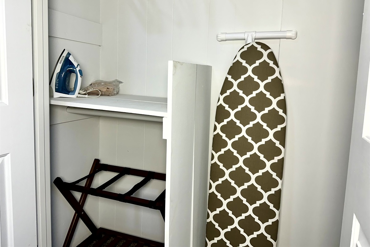 You may not be able to wash your clothes here, but you can make them wrinkle-free!