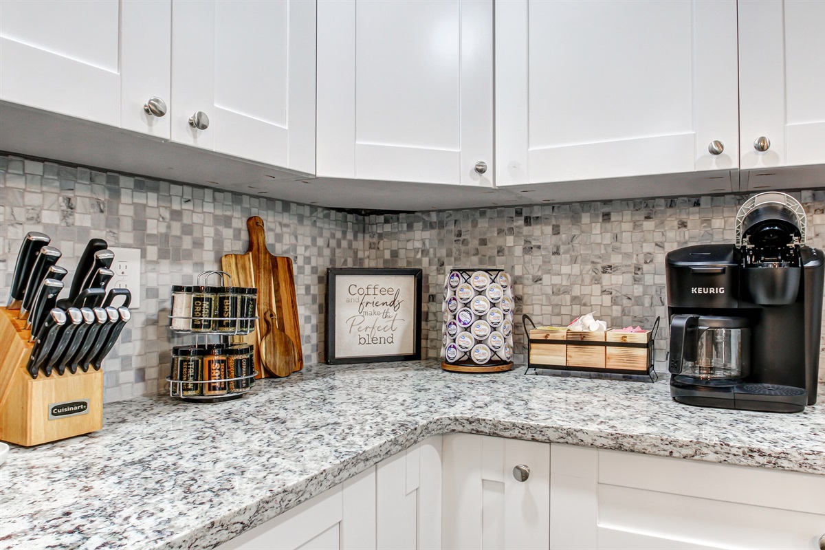 The Coffee Bar has Drip or K Cup and Coffee is Provided