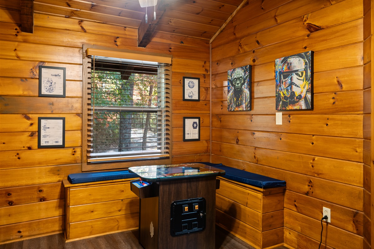 Arcade area on the top level