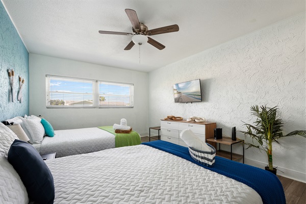 The whale room is the size of a standard hotel room and plenty of space to unwind