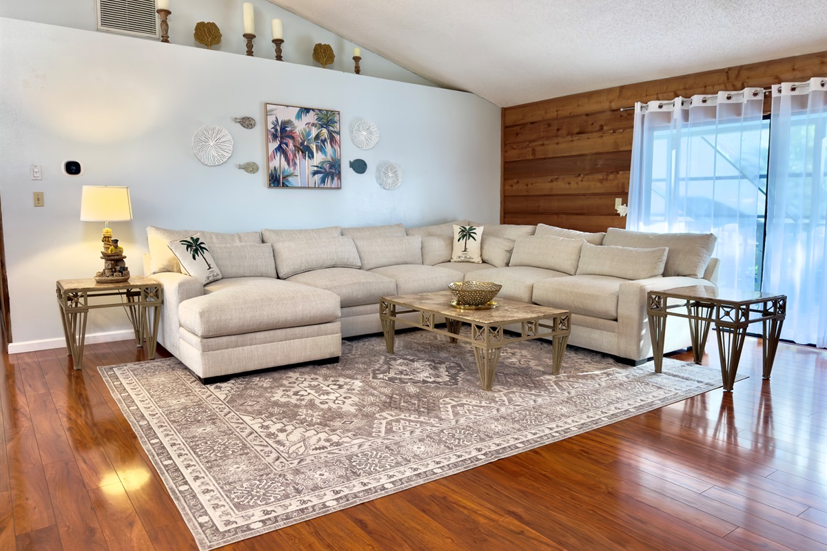Step into this bright and airy living room, where elevated design meets laid-back comfort.