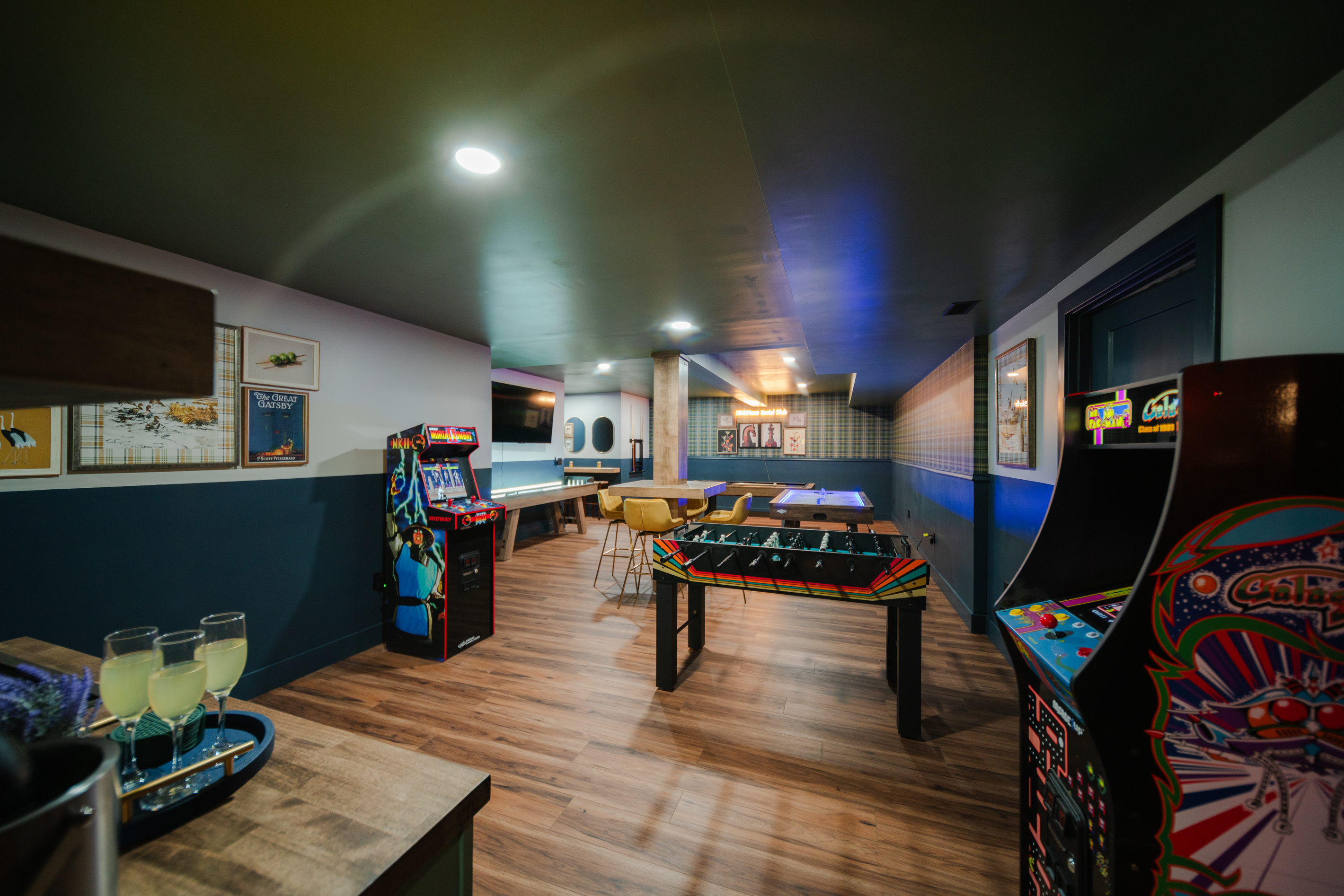 Enjoy hours of fun with pool, air hockey, shuffleboard, foosball, arcade favorites, and a gathering space designed for memorable times.